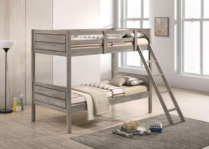 Ryder - Wood Bunk Bed With Mattress Coaster Fine Furniture