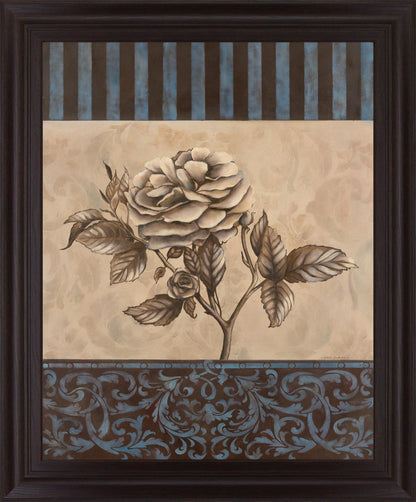 Blue Tranquility Bloom - 28" x 34" Framed Wall Art Classy Art