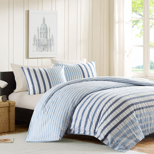 Sutton - King Duvet Cover Set - Blue