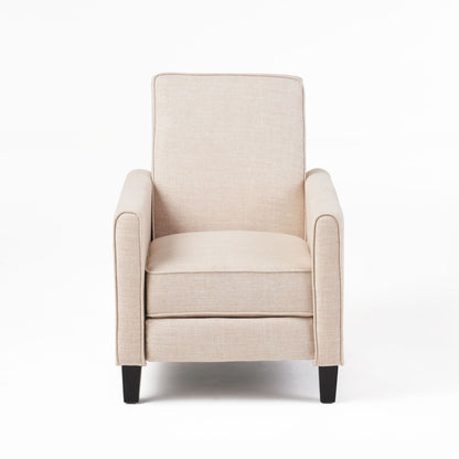 Upholstered Push Back Recliner Chair For Living Room Noble House