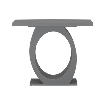 Console Table With Oval Base And Reinforced Bottom Plate Noble House