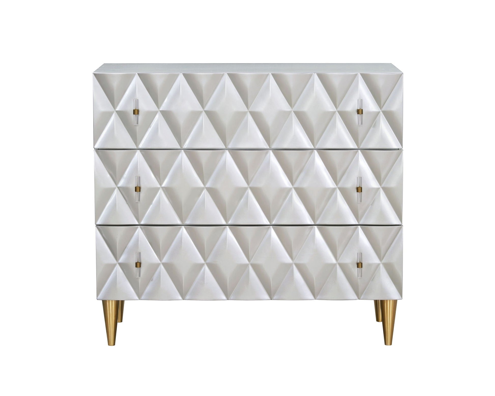 Anson - Console Cabinet - Silver / Champagne Acme
