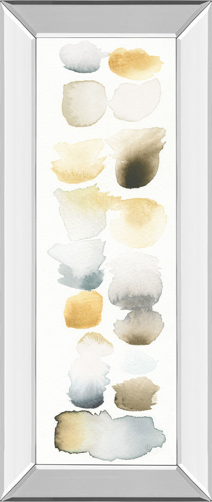 Watercolor Swatch Panel Il By Elyse De Neige - Mirror Framed Print Wall Art - White