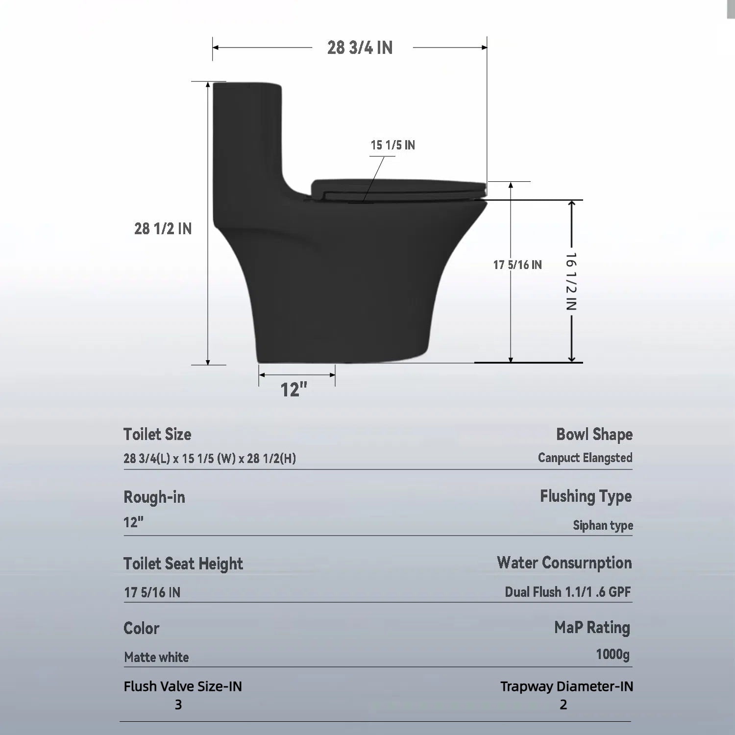 1 Piece Toilet With Dual Flush And Soft Closing Seat Daily Nest