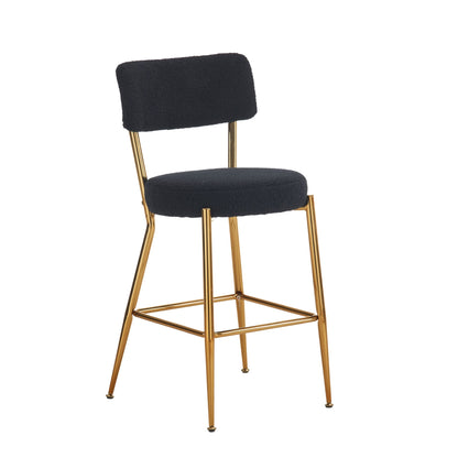 Modern Teddy Fabric Upholstered Bar Stools Home Essentials