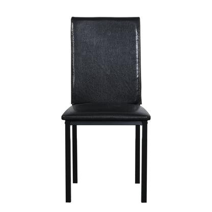 Metal Frame Dining Seats (Set of 4) - Black Home Essentials