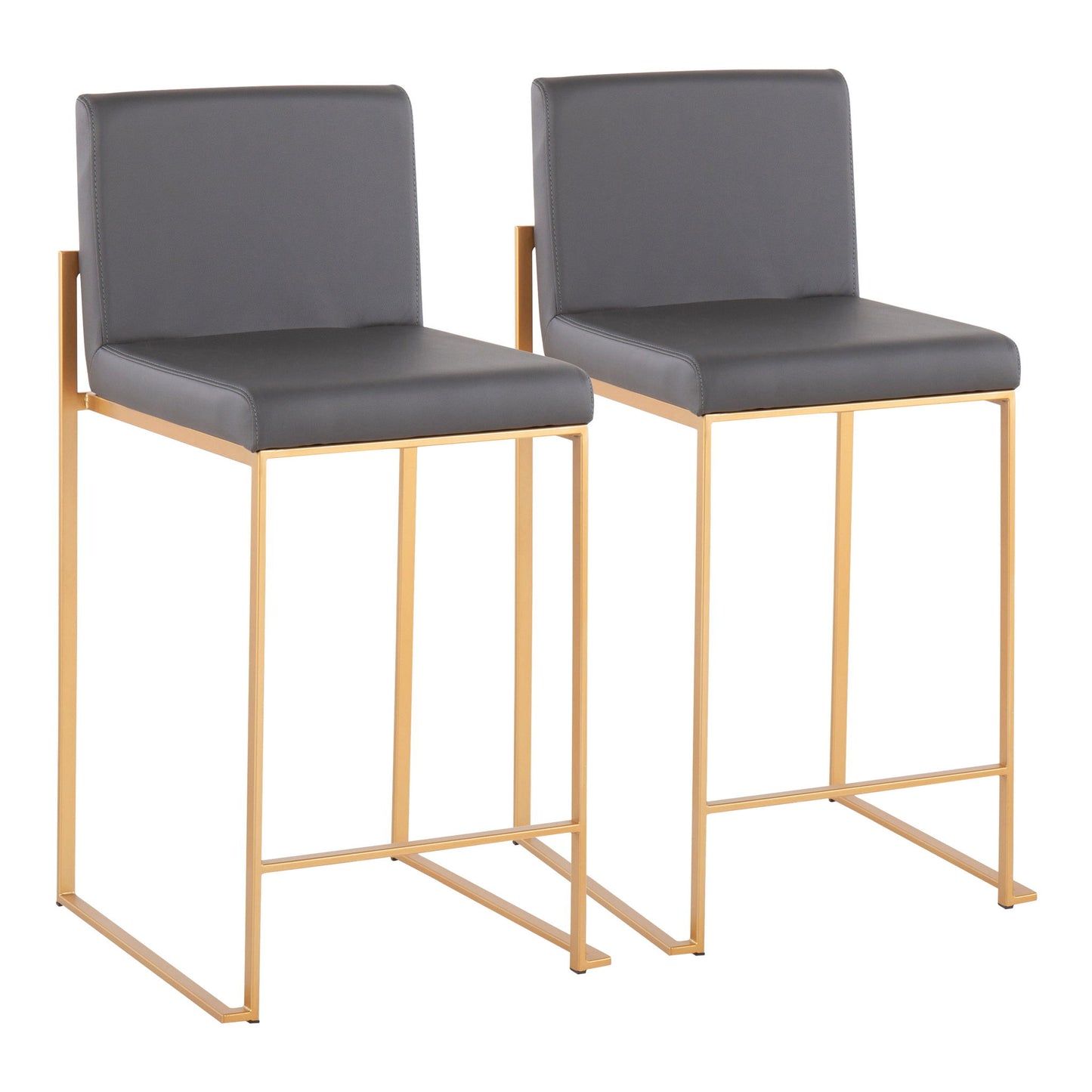 Fuji - Contemporary High Back Stylish Counter Stool Lumi Source