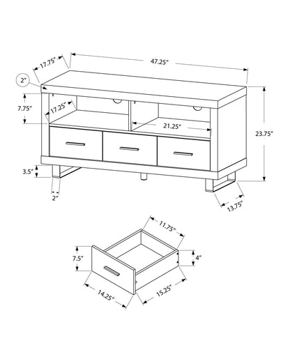 TV Stand Console Media Entertainment Center Storage Cabinet For Living Room - Taupe 8th Street