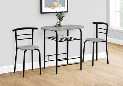 3 Pieces Dining Table Set, Small, Contemporary & Modern 8th Street