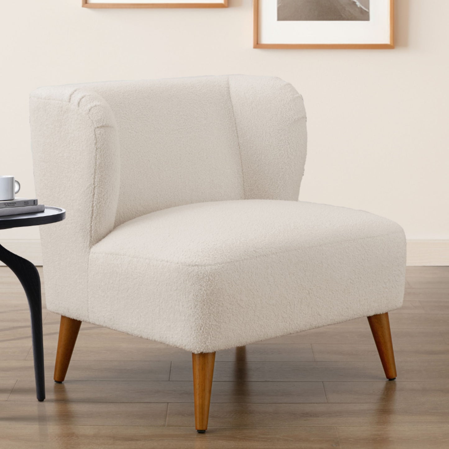 Veda - Accent Chair - White Ridgecrest Home