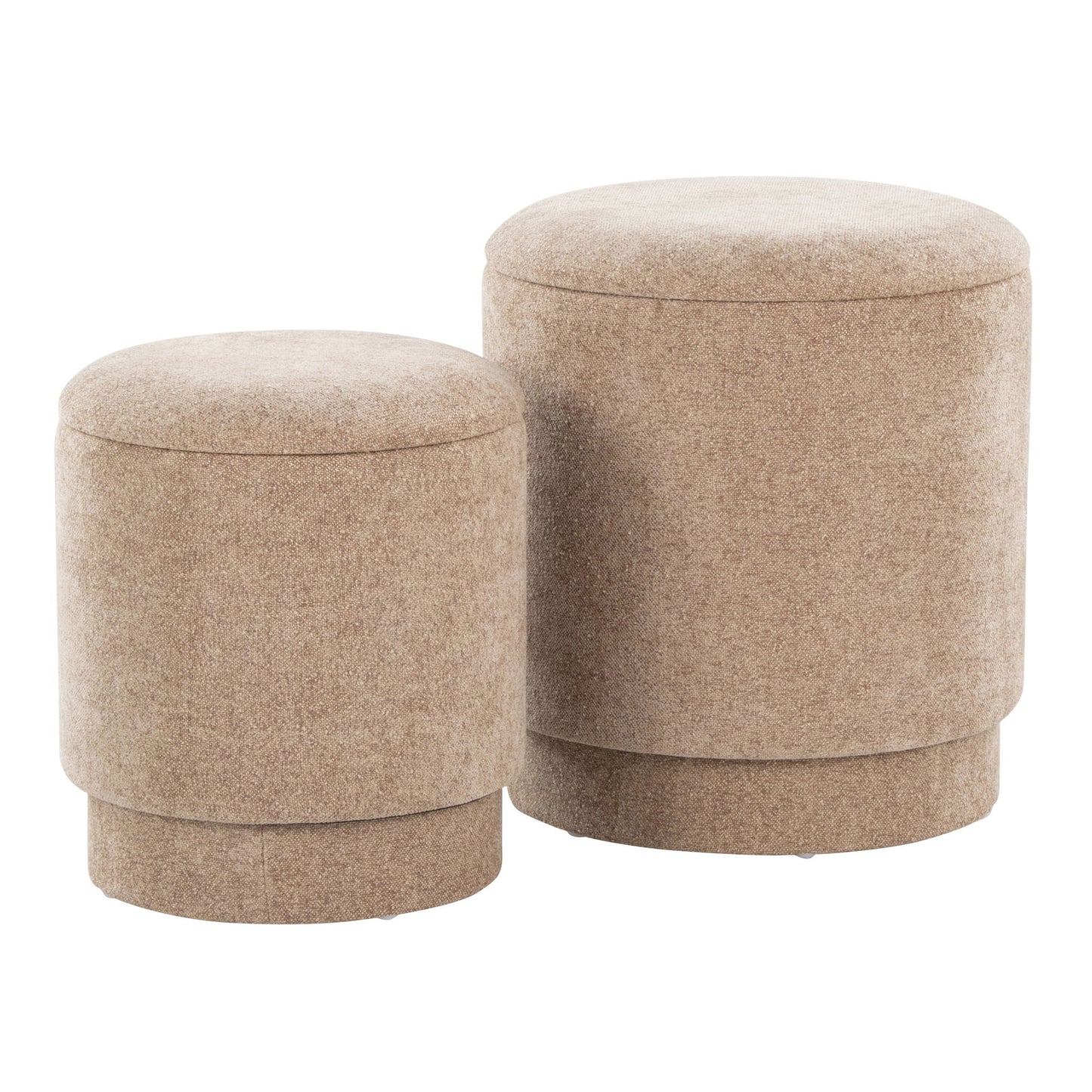 Marla - Upholste Contemporary Ottoman Set Lumi Source