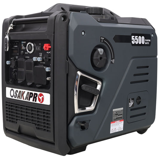 Super Quiet Inverter Generator 5.5Kw Portable Dual Fuel Electric & Remote Start Aluminium Daily Nest