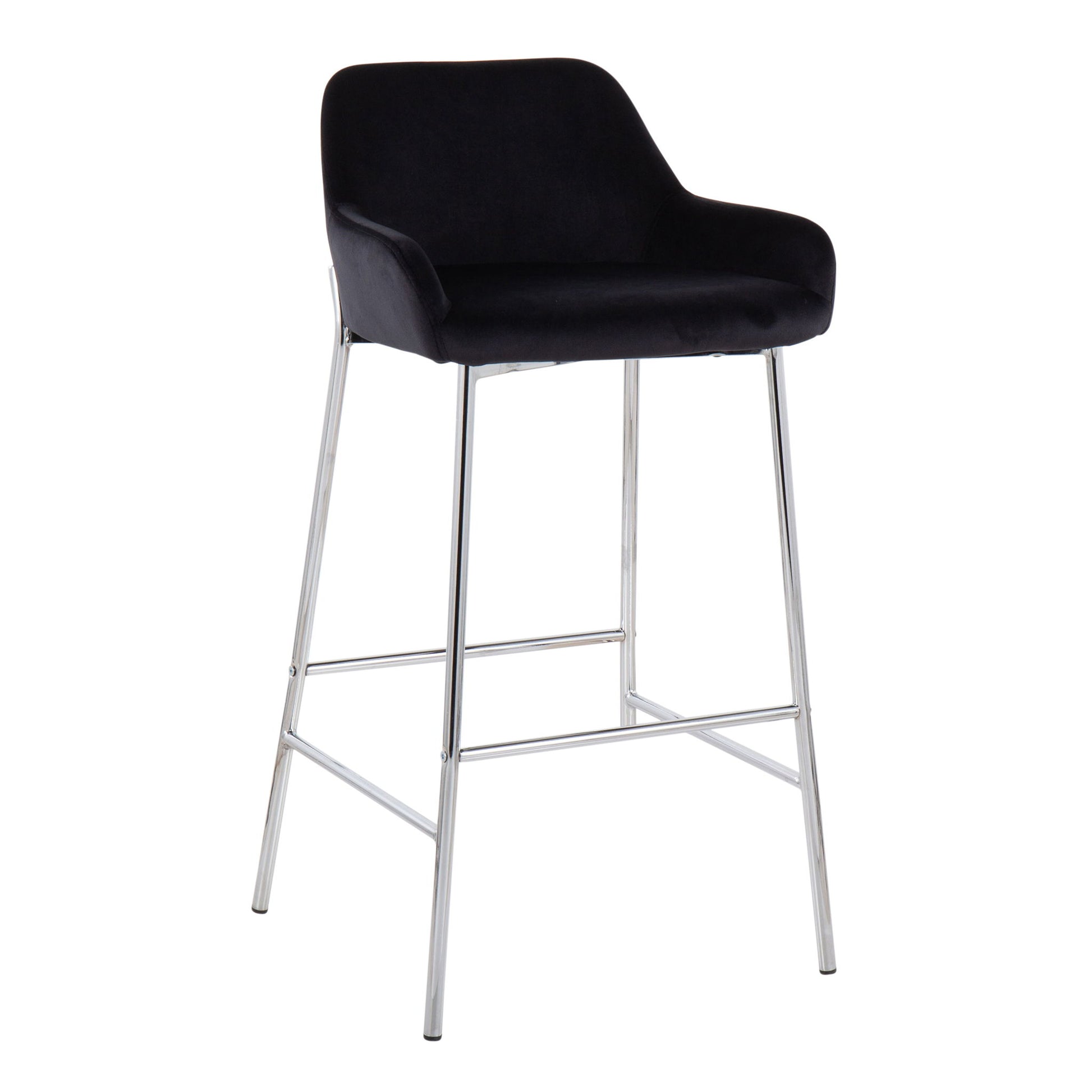 Daniella - Contemporary Fixed Height Bar Stool (Set of 2) Lumi Source