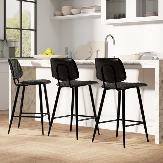 Raya - Upholstered Counter Height Stool (Set of 2) Simpli-Home