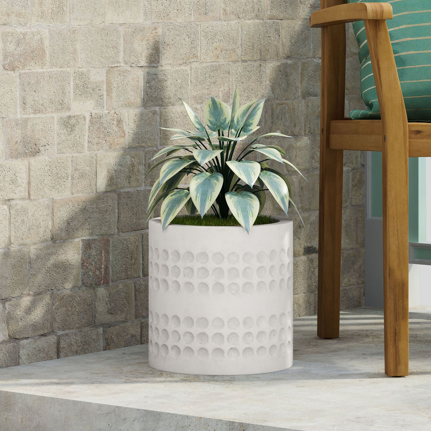Elegant Design Cube Planter Noble House
