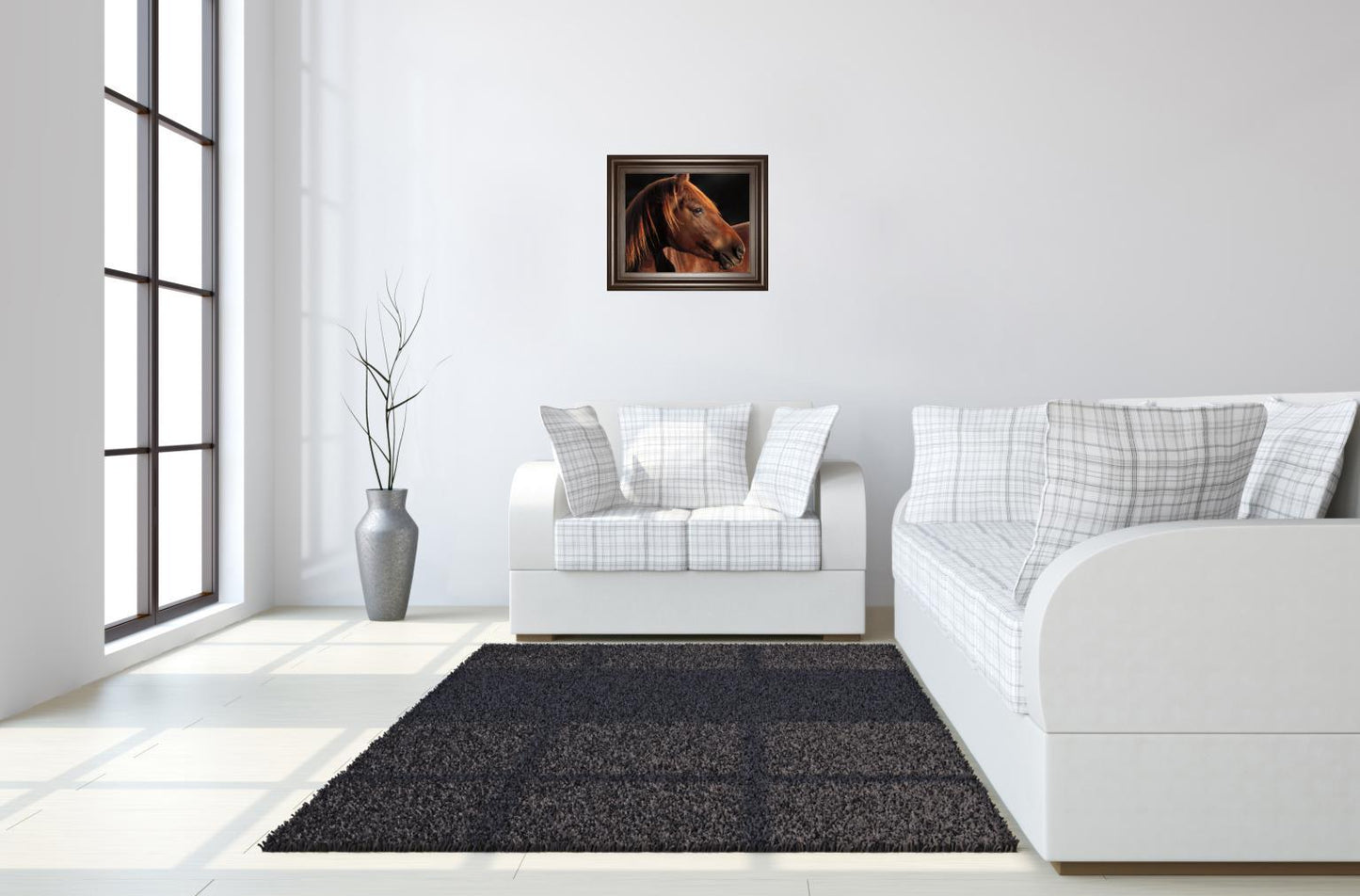 Pretty Girl By Caro - Framed Photo Print Wall Art - Dark Brown