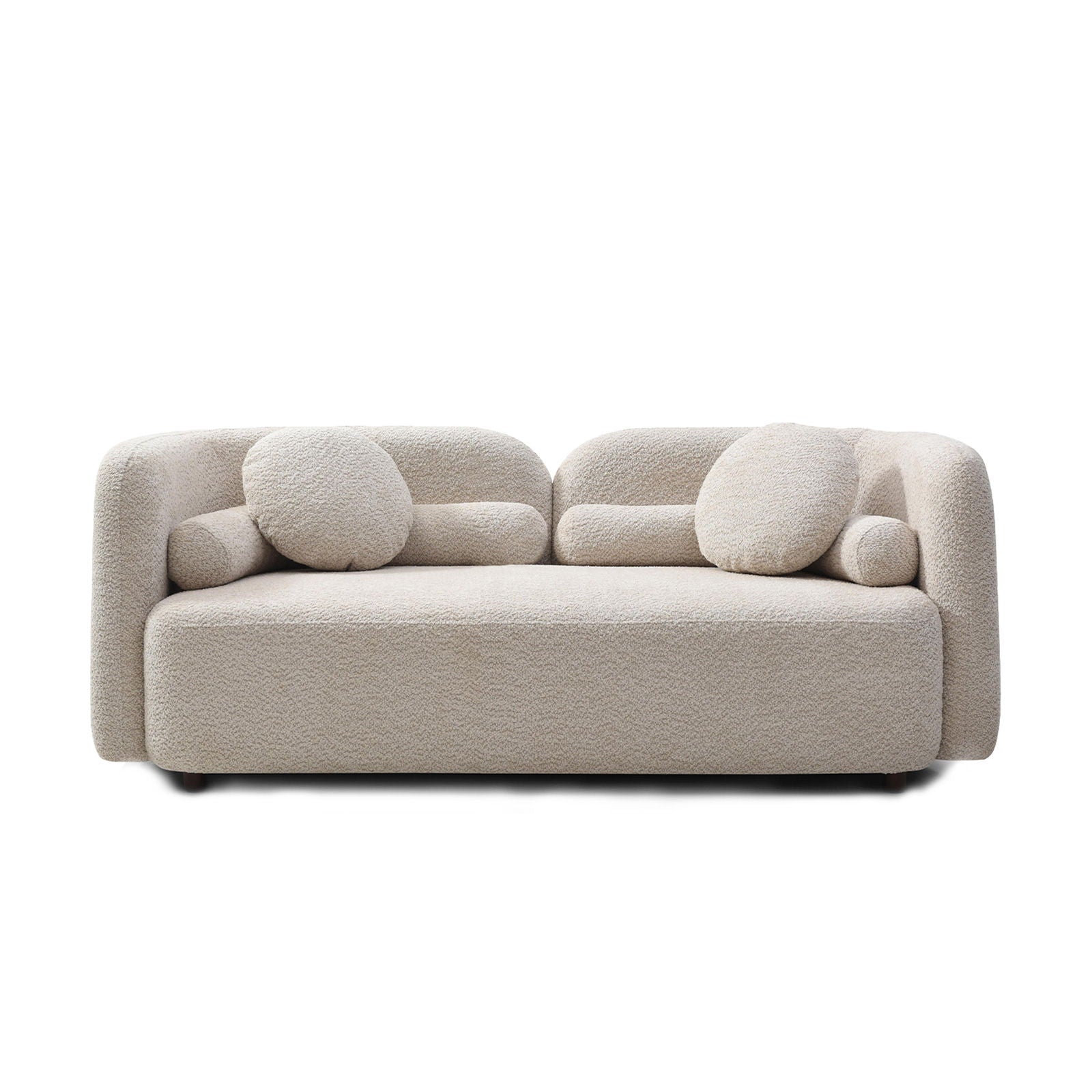 2 Seater Sofa Couch For Living Room - Light Beige Home Essentials