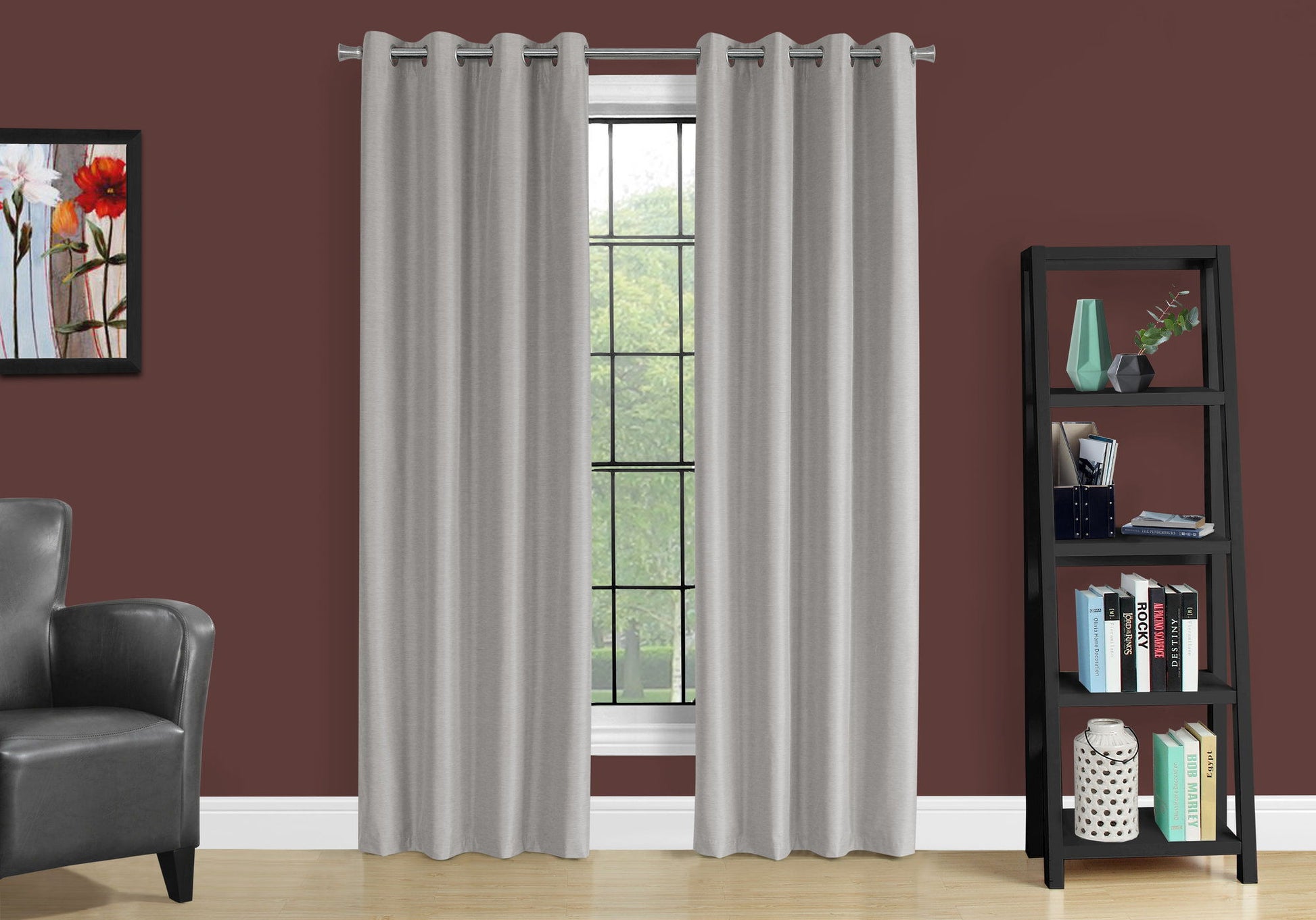 2 Pieces Set, Curtain Panel, Room Darkening, Grommet, Contemporary & Modern 8th Street