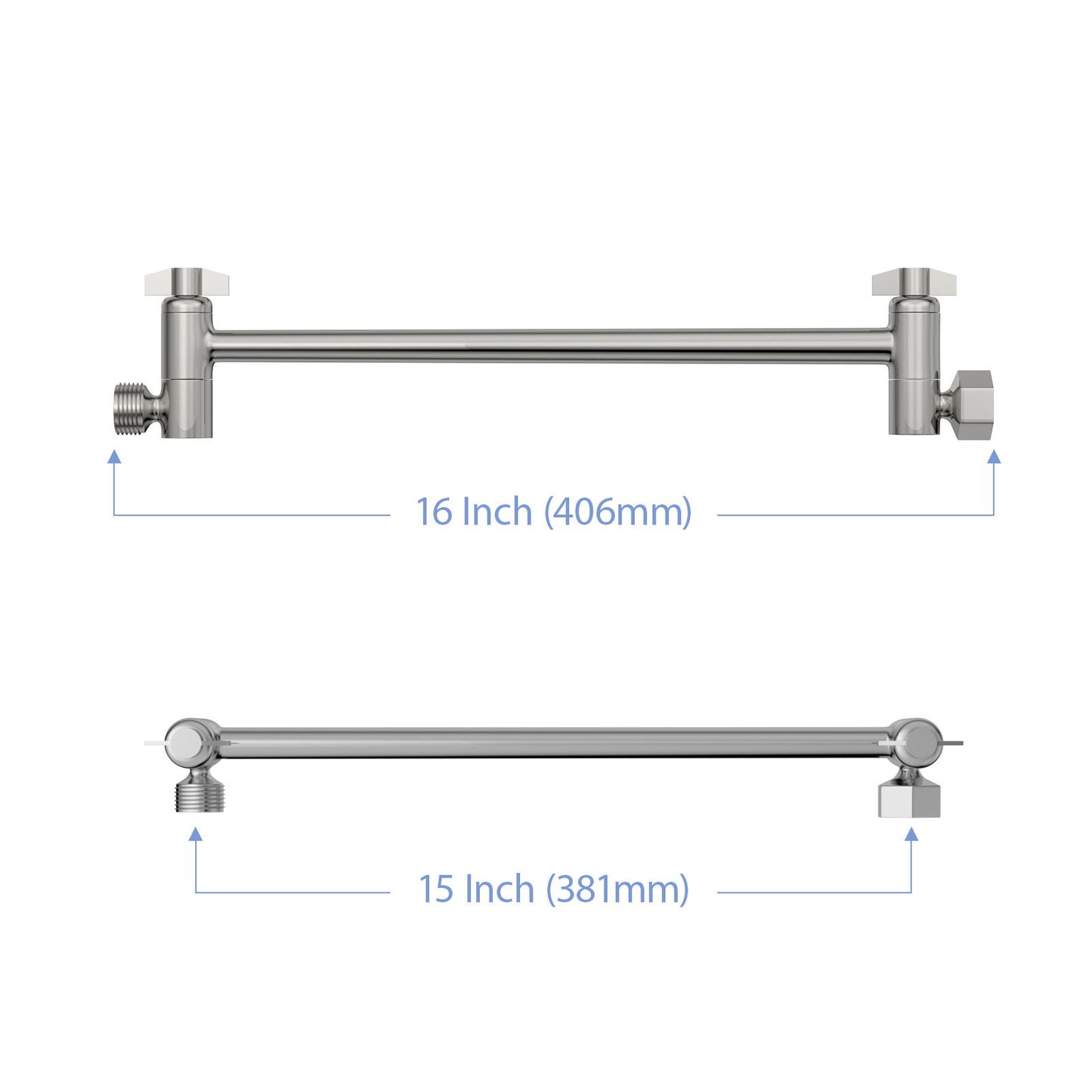 Sleek Design Stainless Steel Shower Arm Extension Daily Nest