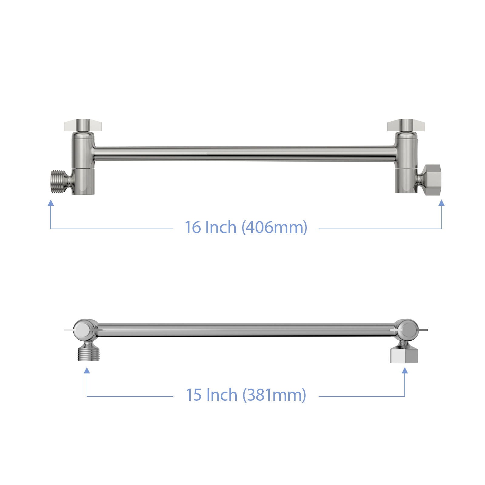 Sleek Design Stainless Steel Shower Arm Extension Daily Nest