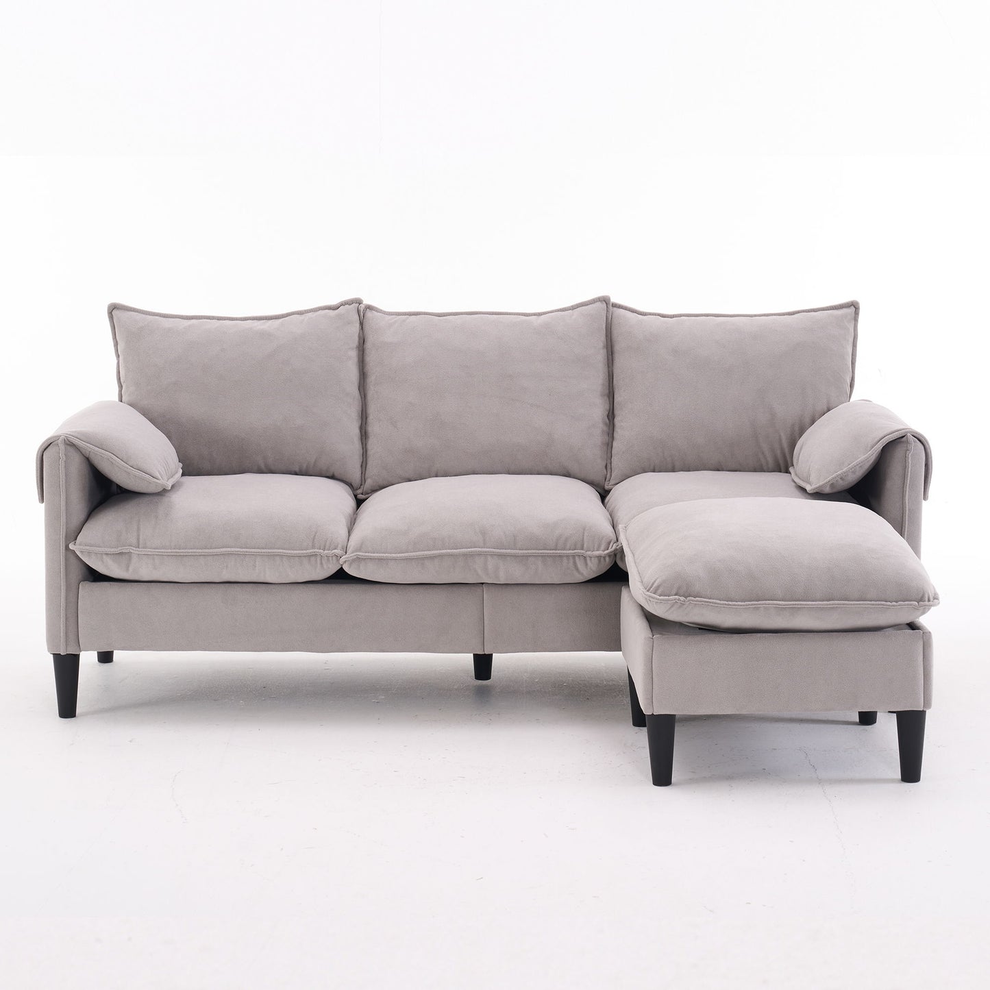 Convertible Combination Sofa With Footstools With Storage Home Essentials