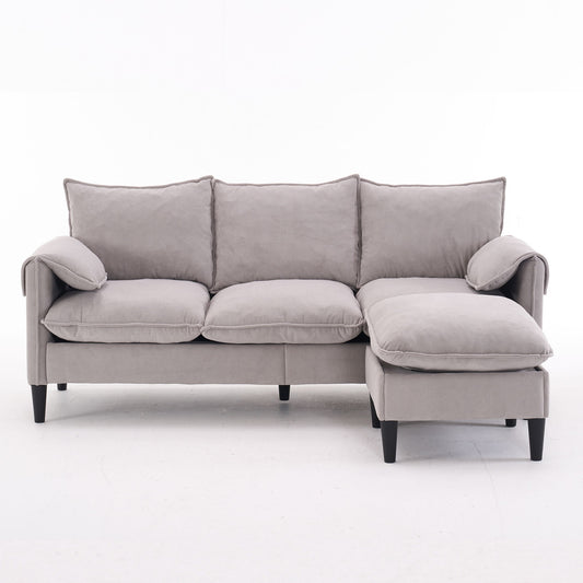 Convertible Combination Sofa With Footstools With Storage Home Essentials