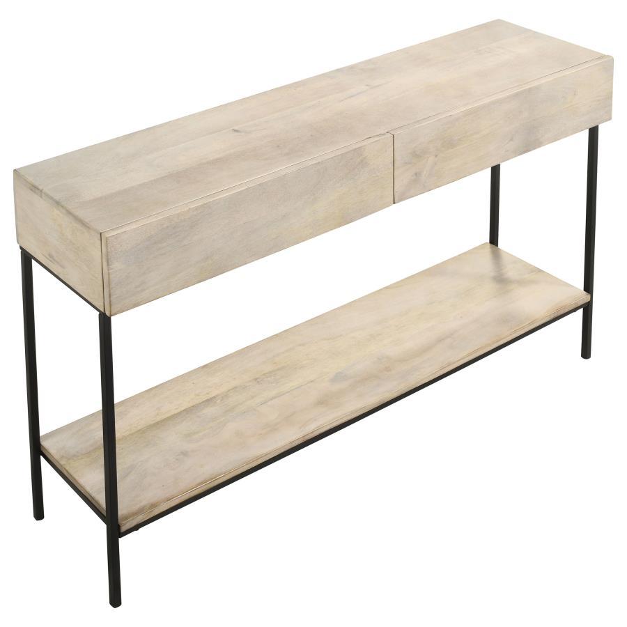 Rubeus - 2-Drawer Wood Entryway Console Table - White Washed CoasterEssence