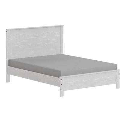 Albany - Bed Frame With Headboard, Heavy Duty Modern Rustic Design Home Essentials