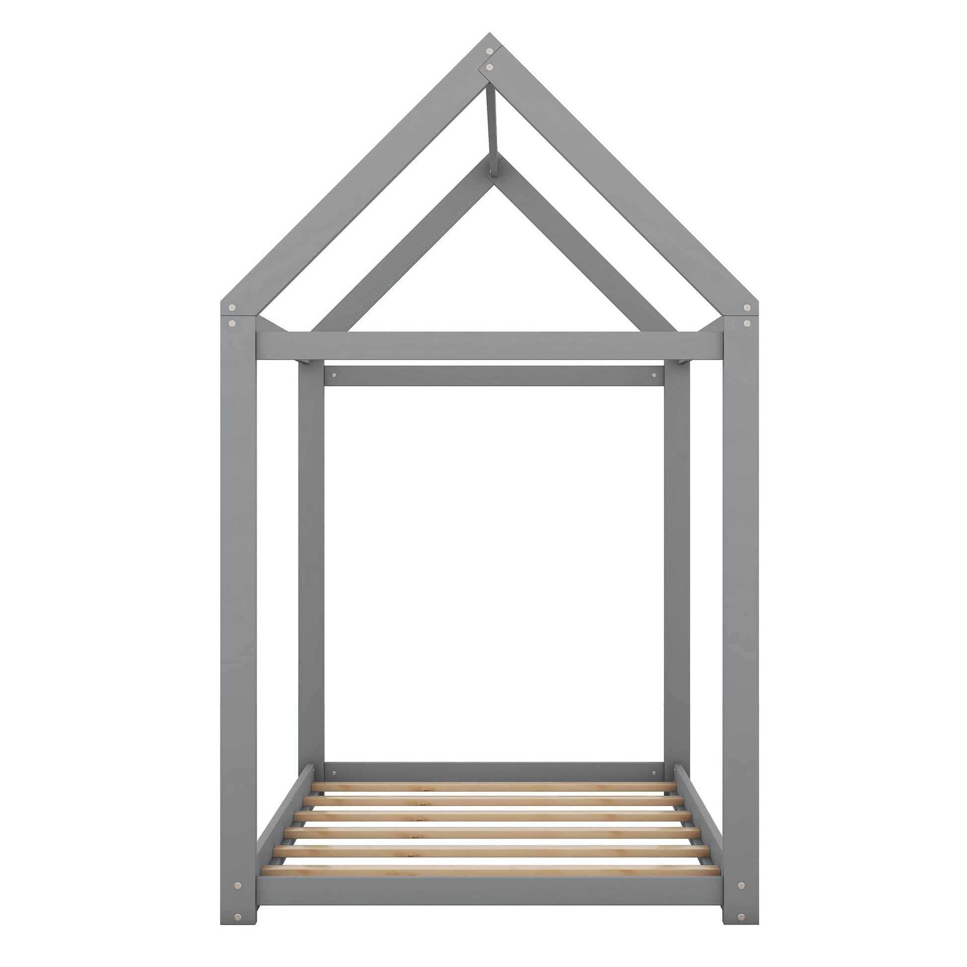 Wooden House Shaped Bed Hearth and Haven