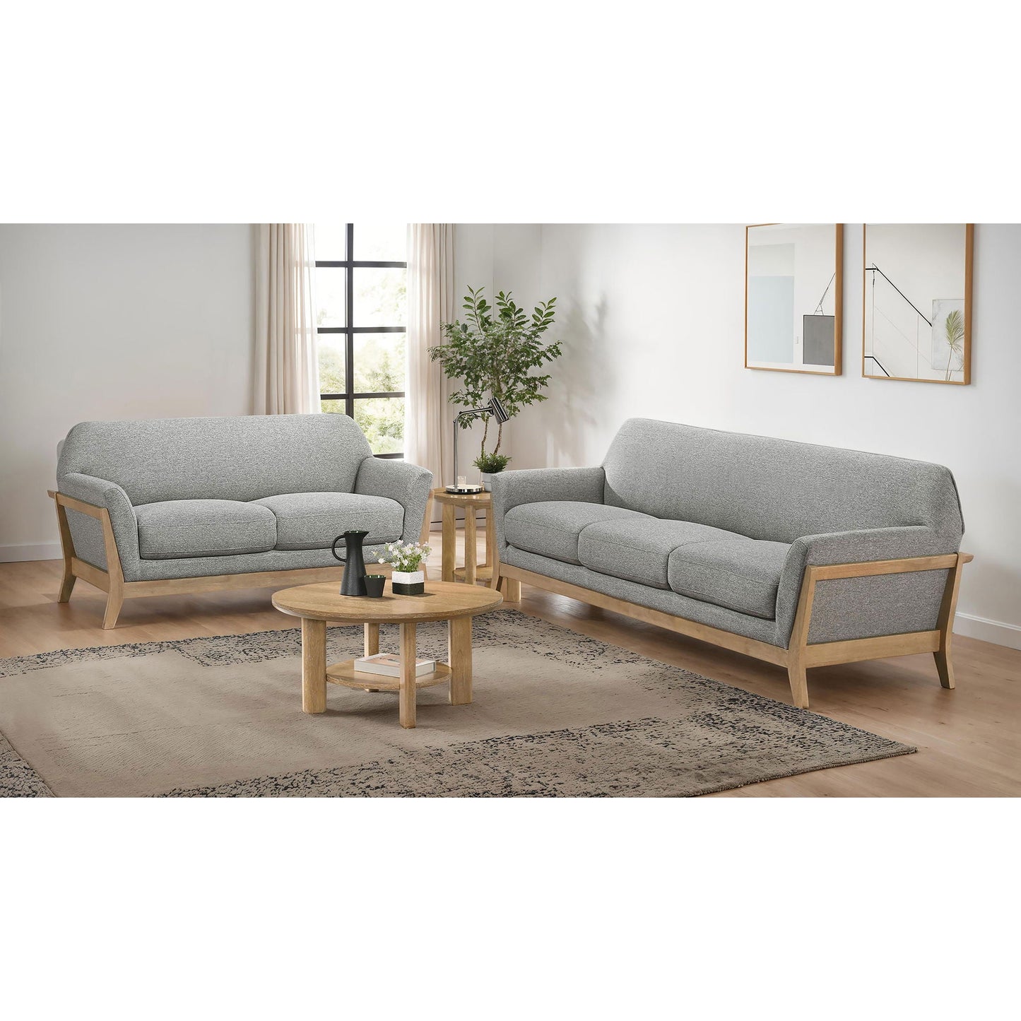 Caspian - Sofa Set With Flared Arms Furniture Max
