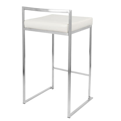 Fuji - Contemporary, Stackable Elegant Counter Stool (Set of 2) Lumi Source