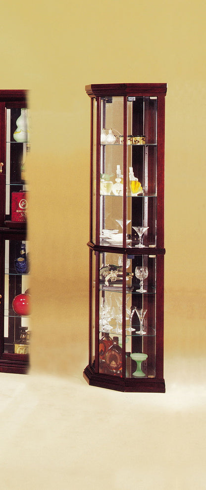 Huxley - Curio Cabinet (Corner) - Cherry Acme