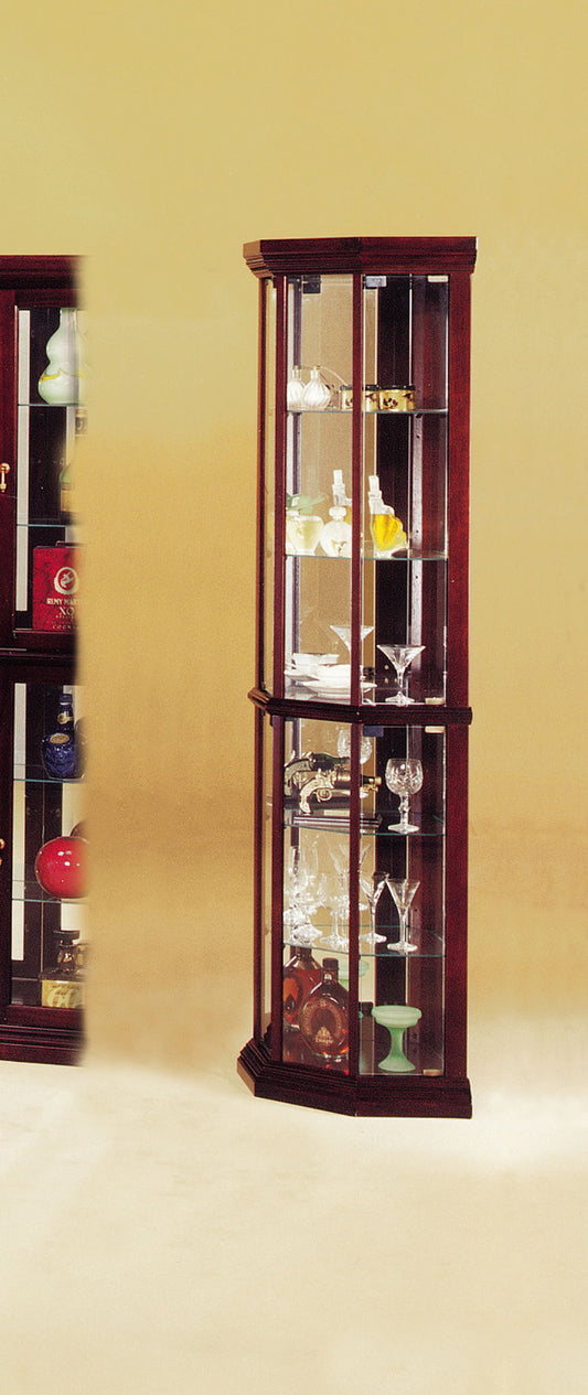 Huxley - Curio Cabinet (Corner) - Cherry Acme