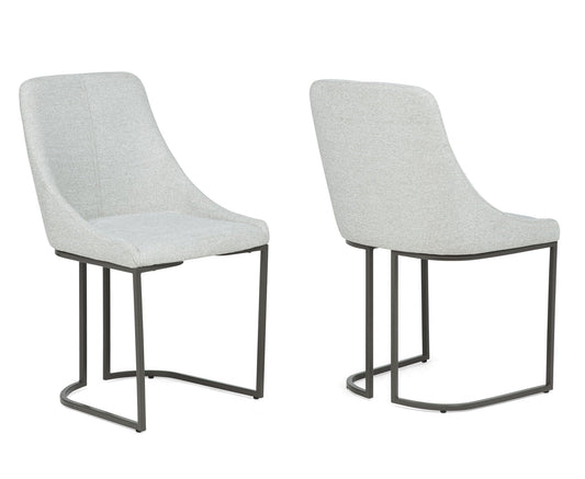 Verano - Dining Chair (Set of 2) - Dove / Black Crown Mark