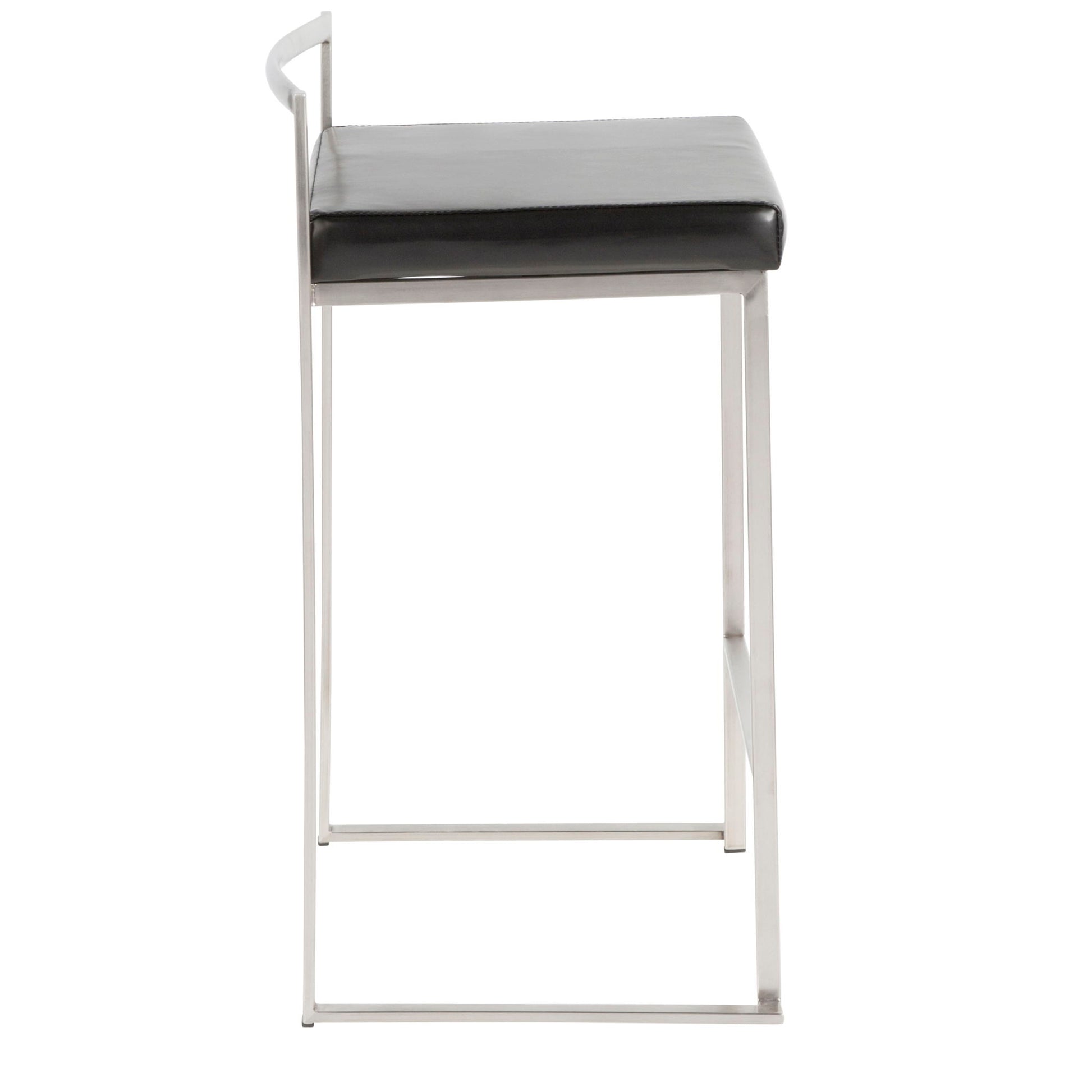 Fuji - Contemporary, Stackable Elegant Counter Stool (Set of 2) Lumi Source