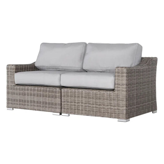 Chic Wide Outdoor Loveseat With Cushions LSI Patio Furniture