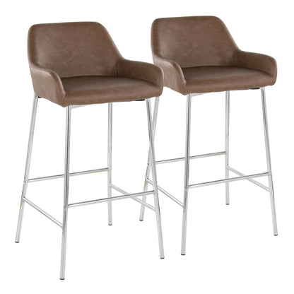 Daniella - Contemporary Fixed Height Barstool (Set of 2) Lumi Source
