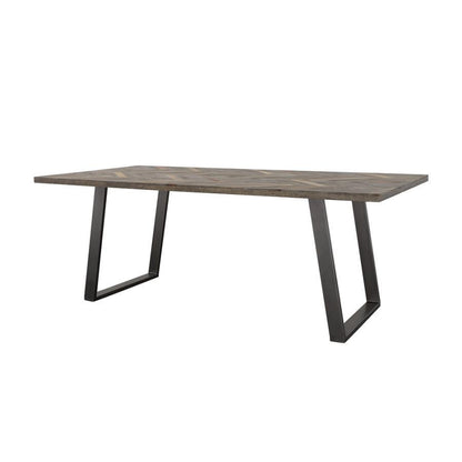 Misty - Solid Wood Dining Table - Gray Sheesham