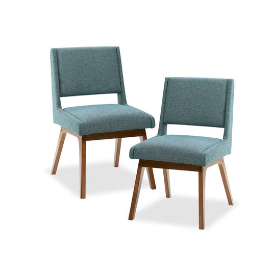 Dining Chair With Upholstered Seat And Back (Set of 2) - Blue JLA