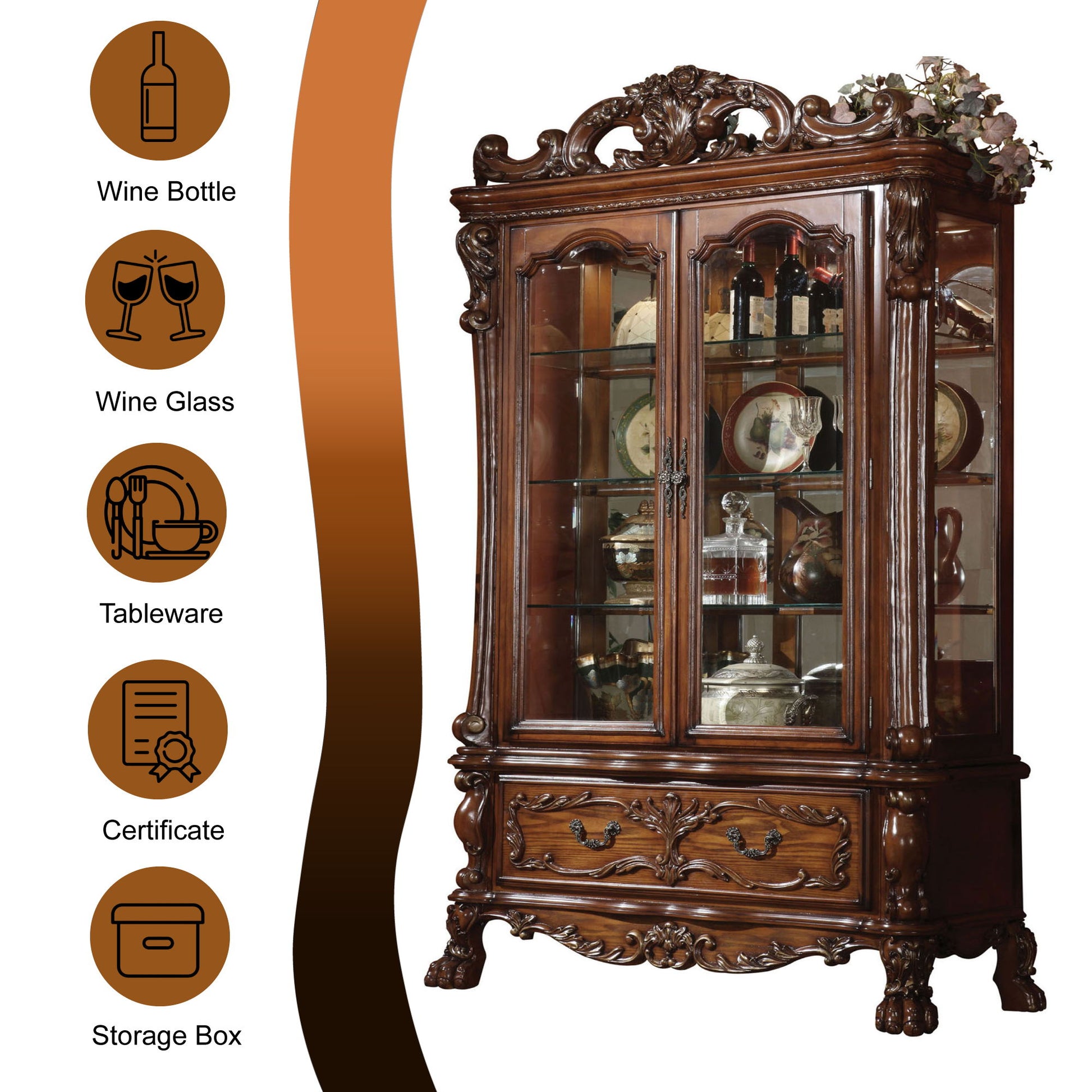 Dresden - Curio - Cherry Oak Acme