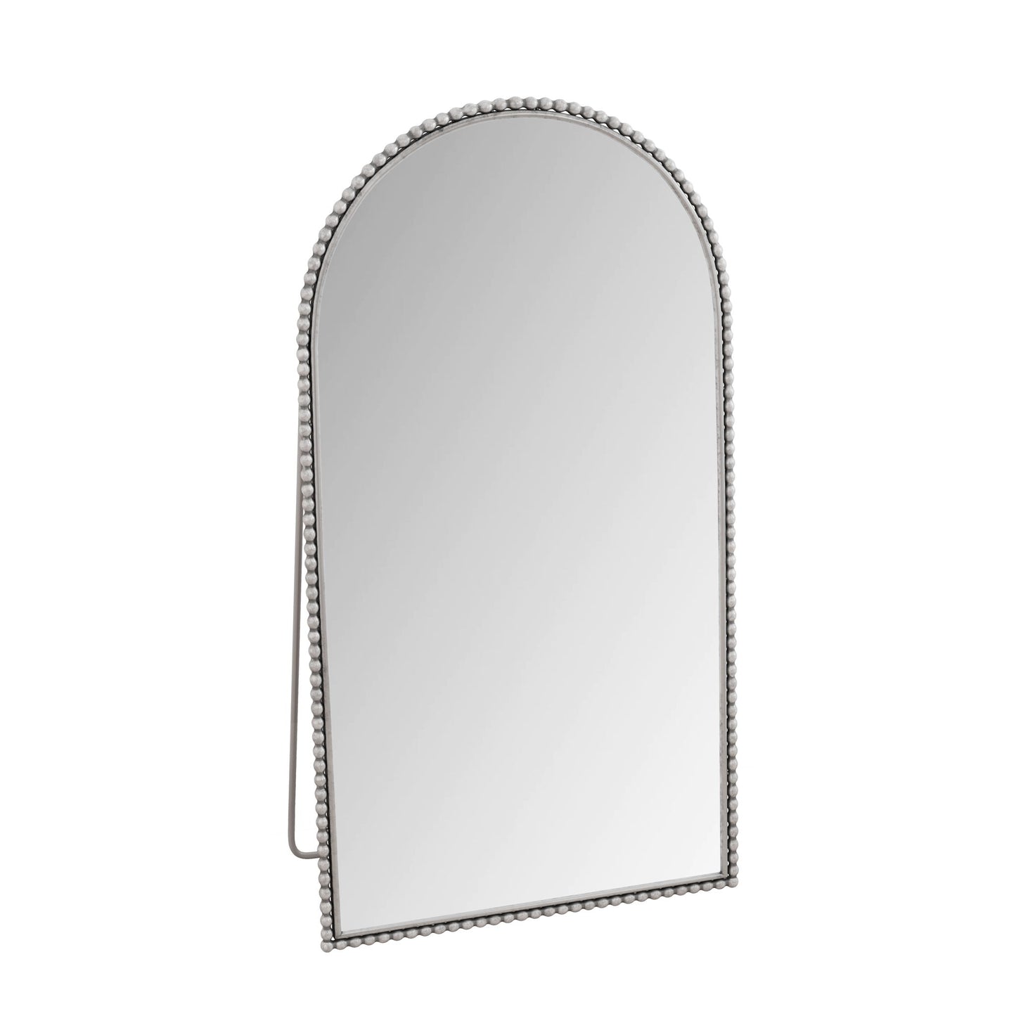 Arch Retro Full Length Mirror With Supporting Feet - Silver Home Essentials