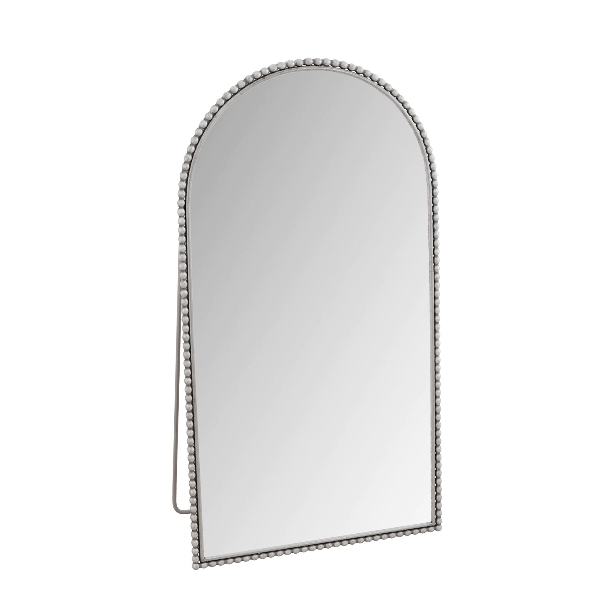 Arch Retro Full Length Mirror With Supporting Feet - Silver Home Essentials
