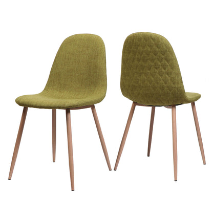 Elegant Dining Chair Set With Fabric Noble House