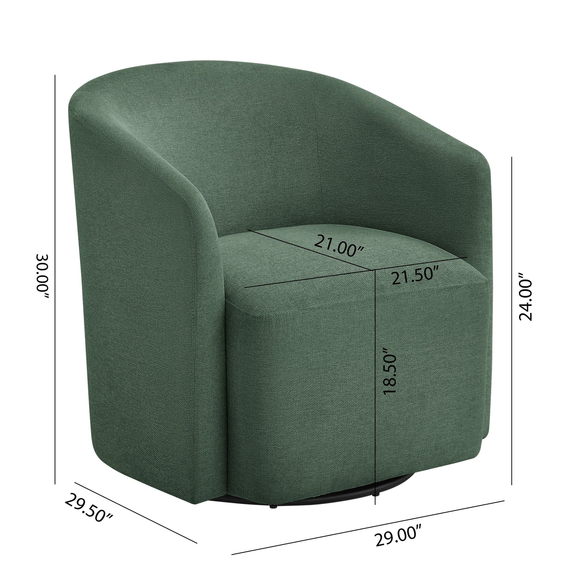 Ardena - Modern Swivel Barrel Chair Ridgecrest Home