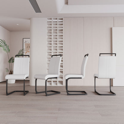 Modern Dining Chairs With High Back Upholstered Design Metal Legs Home Essentials