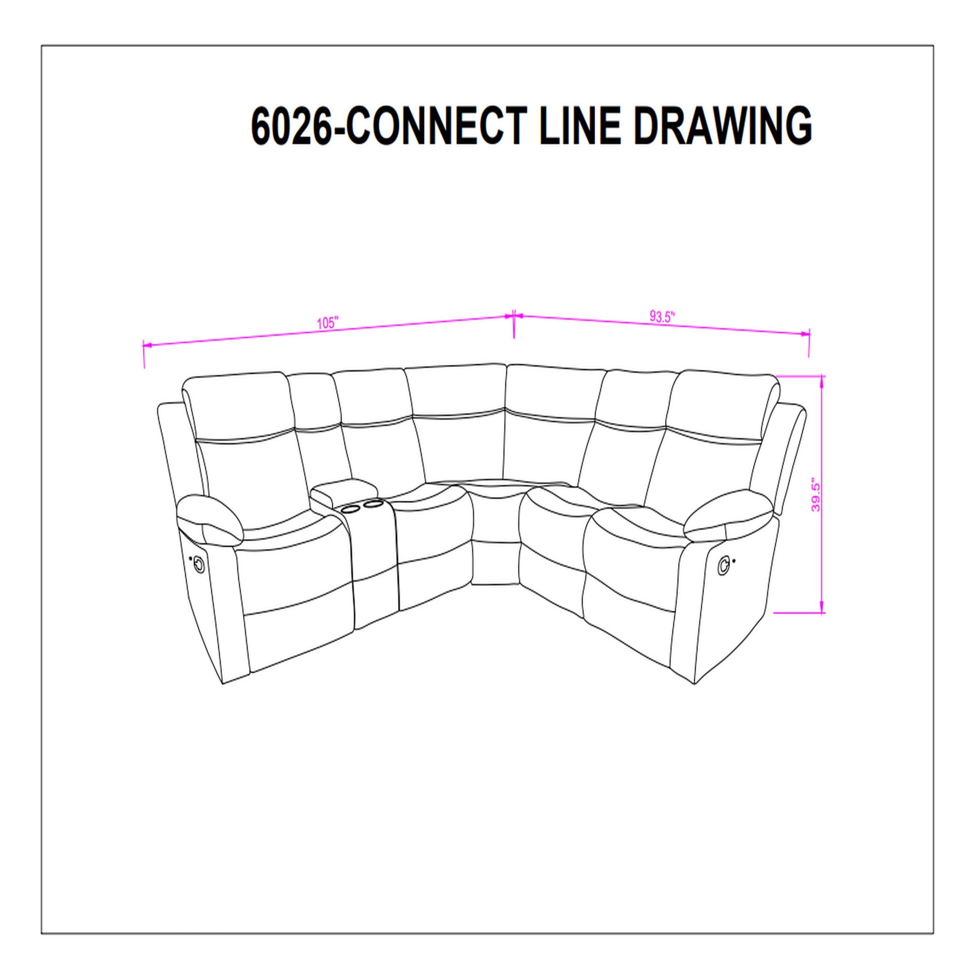 Sectional Sofa With Recline And Storage Global Furniture USA