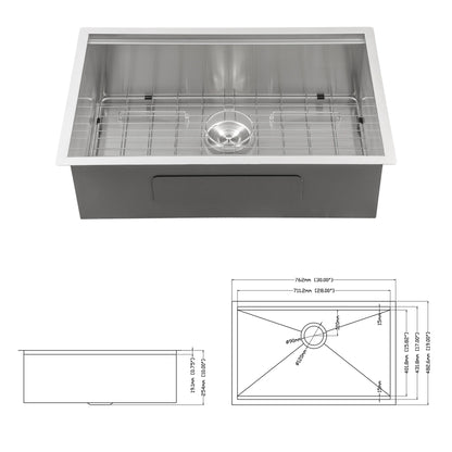 Single Bowl, Undermount Workstation, Kitchen Sink With Accessories Daily Nest