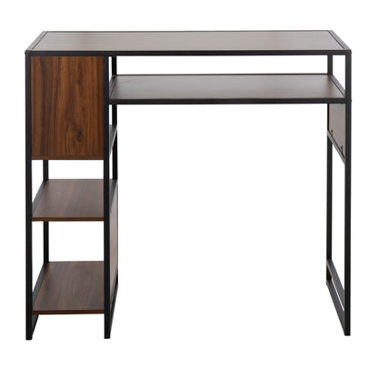 Display - Farmhouse Bar Height Table With Storage Space Lumi Source