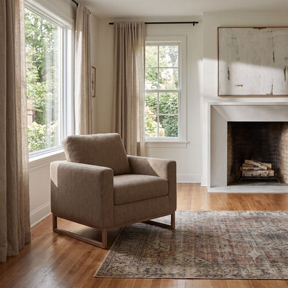 Accent Chair With Track Arm Design Emerald Home