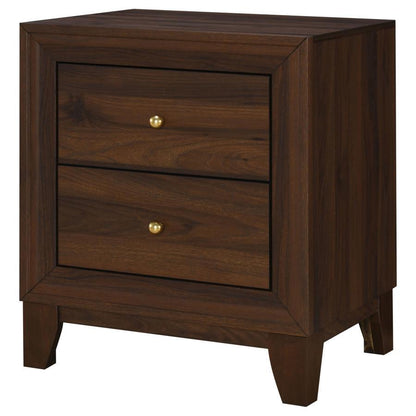 Welsley - 2-Drawer Nightstand Bedside Table - Walnut Coaster Fine Furniture
